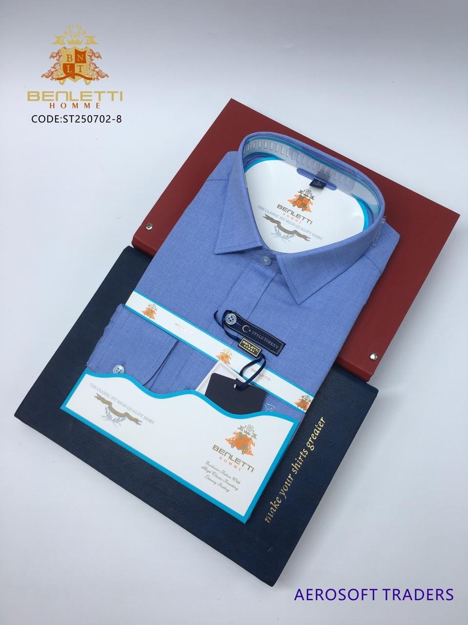 Benletti Homme Striped Long-Sleeved Shirt - Image 11
