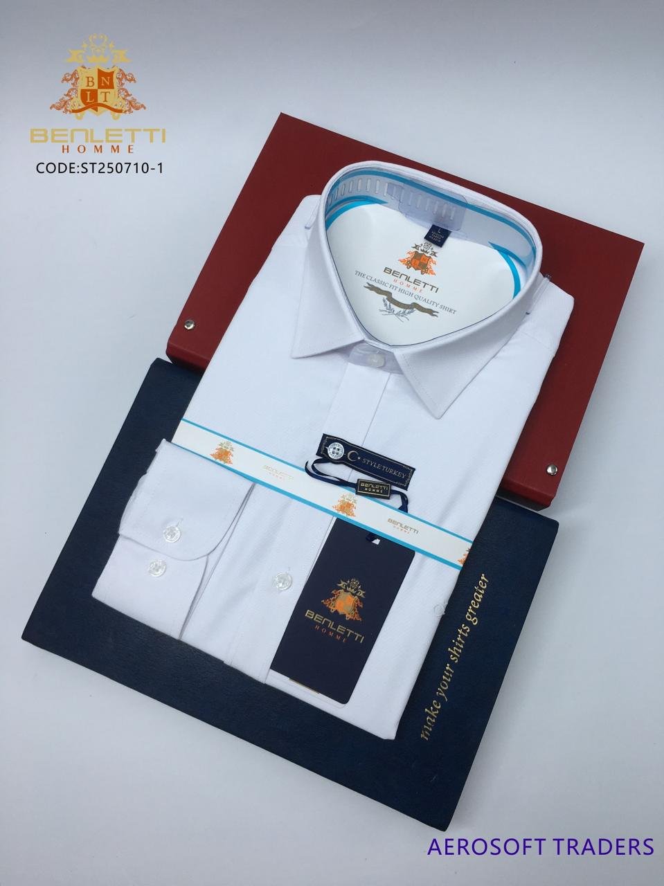 Benletti Homme Striped Long-Sleeved Shirt - Image 6