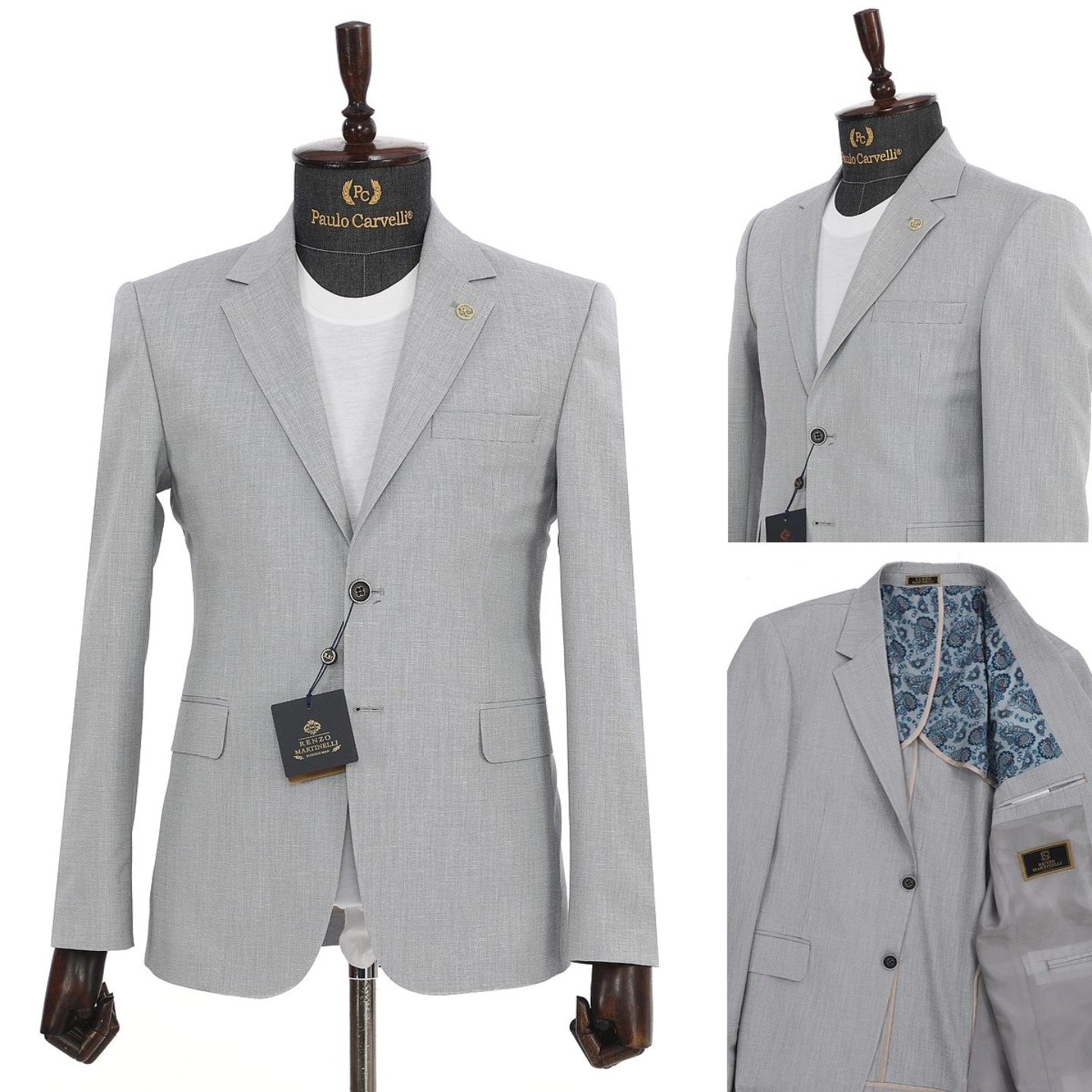 Renzo Martineli Plain Blazer - Image 2