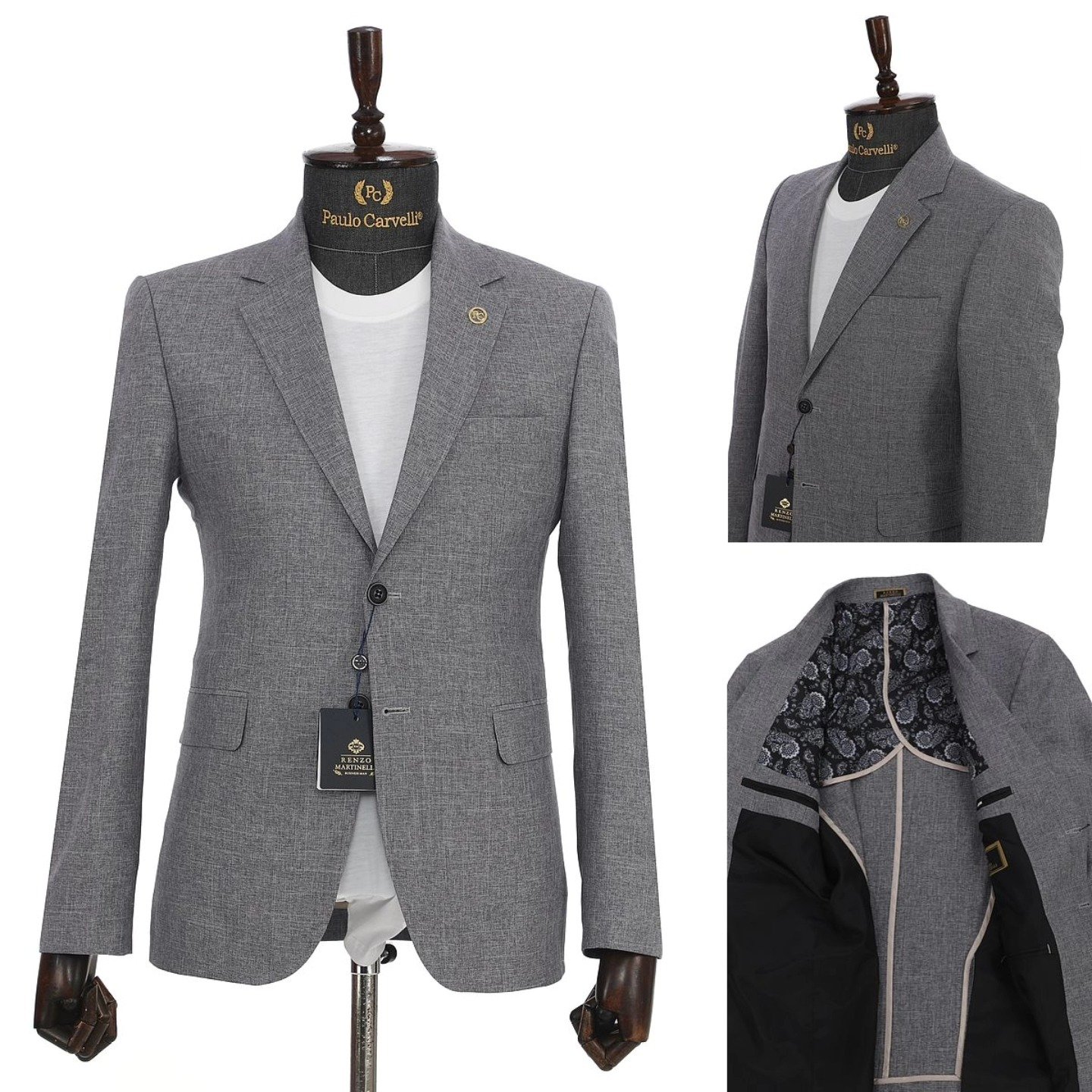 Renzo Martineli Plain Blazer - Image 3