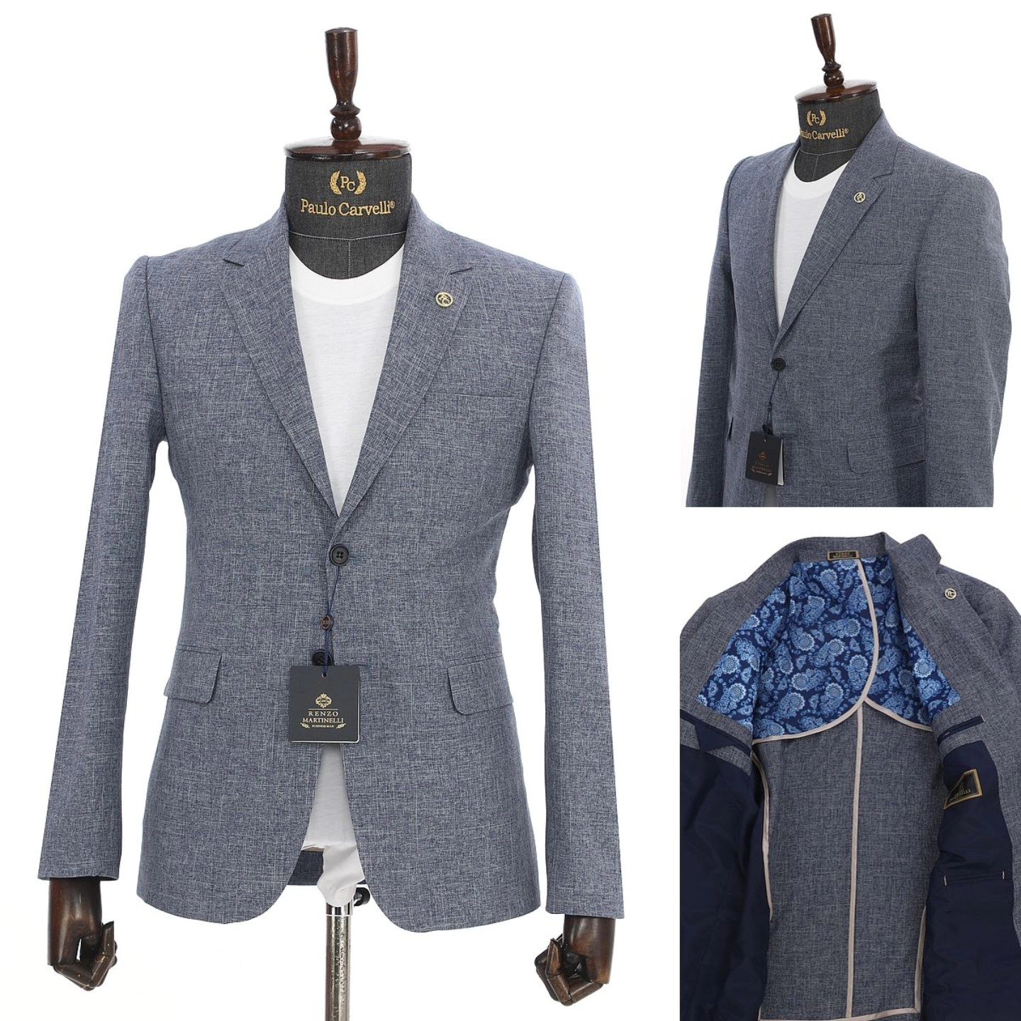 Renzo Martineli Plain Blazer - Image 6